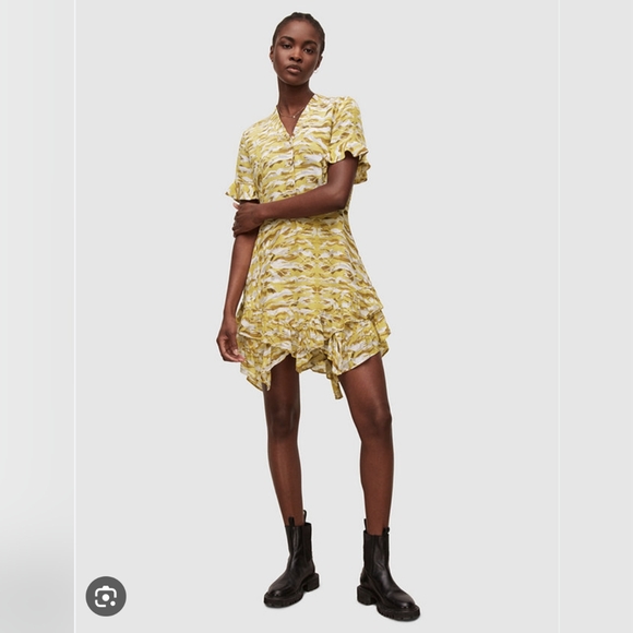 All Saints Frankie Oniyuri Dress - 12 - Picture 1 of 5